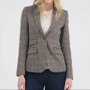 Zara Parisian preppy tailored fit blazer with four pockets single button Size M